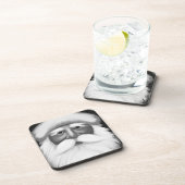 Black and White Santa Claus Bier Onderzetter