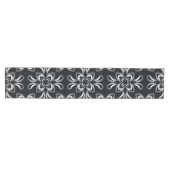 Black and white seamless pattern on  table runner medium tafelloper (Horizontaal)