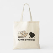 Black and White Sheep Tote Bag (Achterkant)