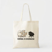 Black and White Sheep Tote Bag (Voorkant)