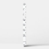 Black and White Shih Tzu Cute Cartoon Dog & Name Case-Mate iPhone Case (Achterkant / Links)