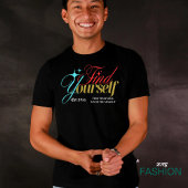 Black and White Simple Elegant "Find Yourself " T-shirt