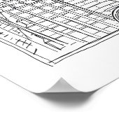 Black and White Sketch New York City Stoop Poster (Hoek)