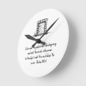 Black and White Sketched Garden Door with verse Ronde Klok (Hoek)