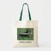 Black and White Skunk Bag Tote Bag (Voorkant)