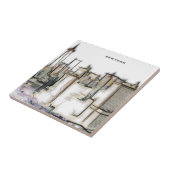 Black and White Skyline New york City Drawing Tegeltje (Zijkant)