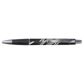 black and white smooth organic wavy pattern pen (Achterkant)