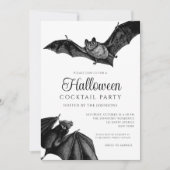 Black and White Snakes Cocktail Party voor Hallowe Kaart (Voorkant)