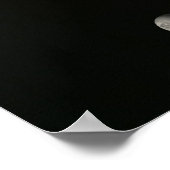 Black and White Solar System in the space Poster (Hoek)