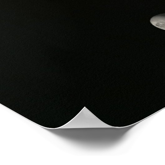 Black and White Solar System in the space Poster (Hoek)