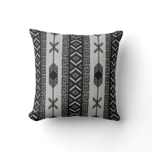 Black and White Southwest Tribal Aztec Pattern