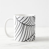 Black and White Spider Web Koffiemok (Links)