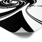 Black and White Spiral Poster (Hoek)