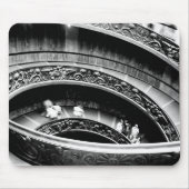 Black and White Spiral Staircase Muismat (Voorkant)