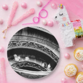 Black and White Spiral Staircase Papieren Bordje (Feest)