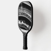 Black and White Spiral Staircase Pickleball Paddle (Links)