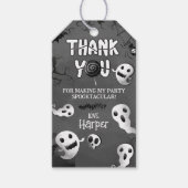 Black and White Spooktacular Halloween Cadeaulabel (Voorkant)