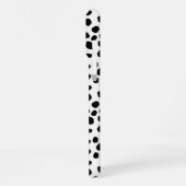 Black and white spotty pattern IPhone case Hoesje (Linkerkant)