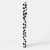 Black and white spotty pattern IPhone case iPhone Hoesje (Rechterkant)