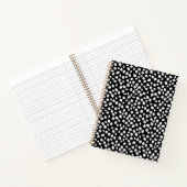 Black and white spotty pattern notebook notitieboek (Binnen)
