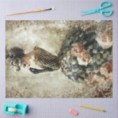 Black and White Spring Portrait Tissue Paper Tissuepapier (Craft)