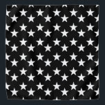 Black and White Star Pattern Bandana<br><div class="desc">Deze schattige banaan is het perfecte accessoire voor jou,  je kind of je favoriete hond.</div>
