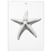 Black and White Starfish Klembord (Achterkant)