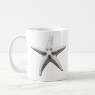 Black and White Starfish Koffiemok