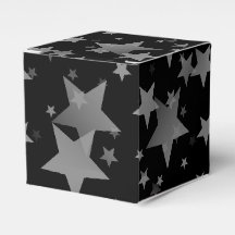 Black and White Stars Modern Chic Birthday Party