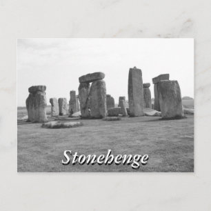 Black and white  Stonehenge UK briefkaart