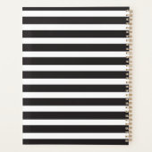 Black and White stripe Planner (Achterkant)