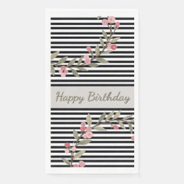 Black And White Stripe Servet