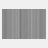 Black and white stripe simple Christmas holiday Inpakpapier Vel (Voorkant)