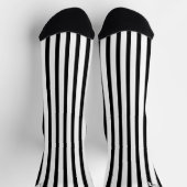 Black and White Striped Socks, Personalized Sokken (Top)