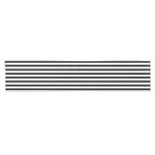 Black and White Striped Table Runner Korte Tafelloper (Horizontaal)