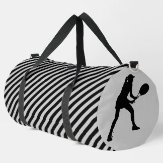 Black And White Striped Tennis Player Girl Plunjezak