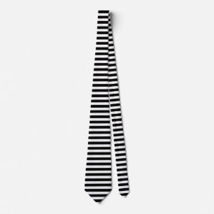 Black and White Stripes Pattern Classy Elegant Stropdas