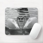 Black and White Swans Mousepad Muismat (Met muis)