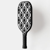 Black and White Swirls Pickleball Paddle (Links)