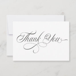 Black and white Thank You Card Bedankkaart