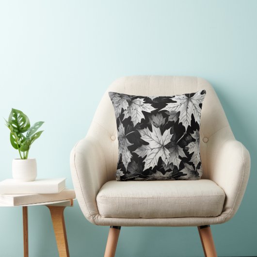 Black and White Throw Pillow Kussen (Stoel)