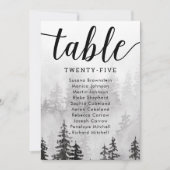 Black and White Trees Kaart voor gasten (Voorkant)