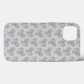 Black and White Tribal Tattoo Manatees Case-Mate iPhone Case (Achterkant (horizontaal))