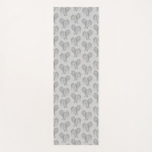 Black and White Tribal Tattoo Manatees Yogamat