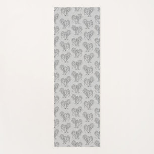 Black and White Tribal Tattoo Manatees Yogamat