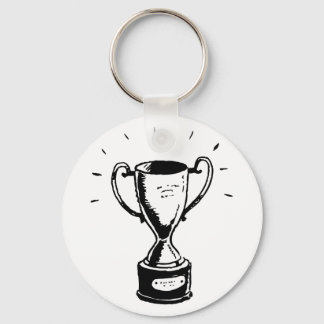 Black and White Trophy Sleutelhanger