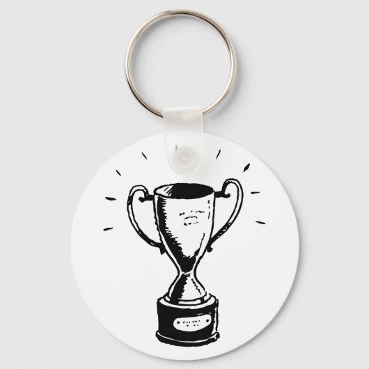 Black and White Trophy Sleutelhanger (Voorkant)
