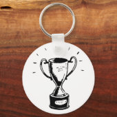 Black and White Trophy Sleutelhanger (Voorkant)