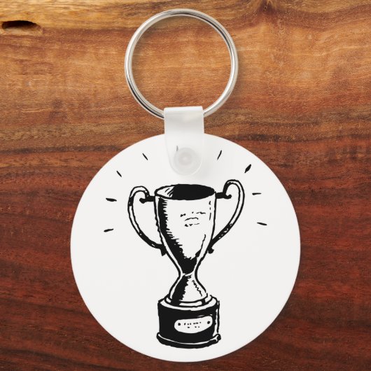 Black and White Trophy Sleutelhanger (Voorkant)
