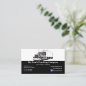 Black and White Trucking Company Visitekaartje (Staand voorkant)